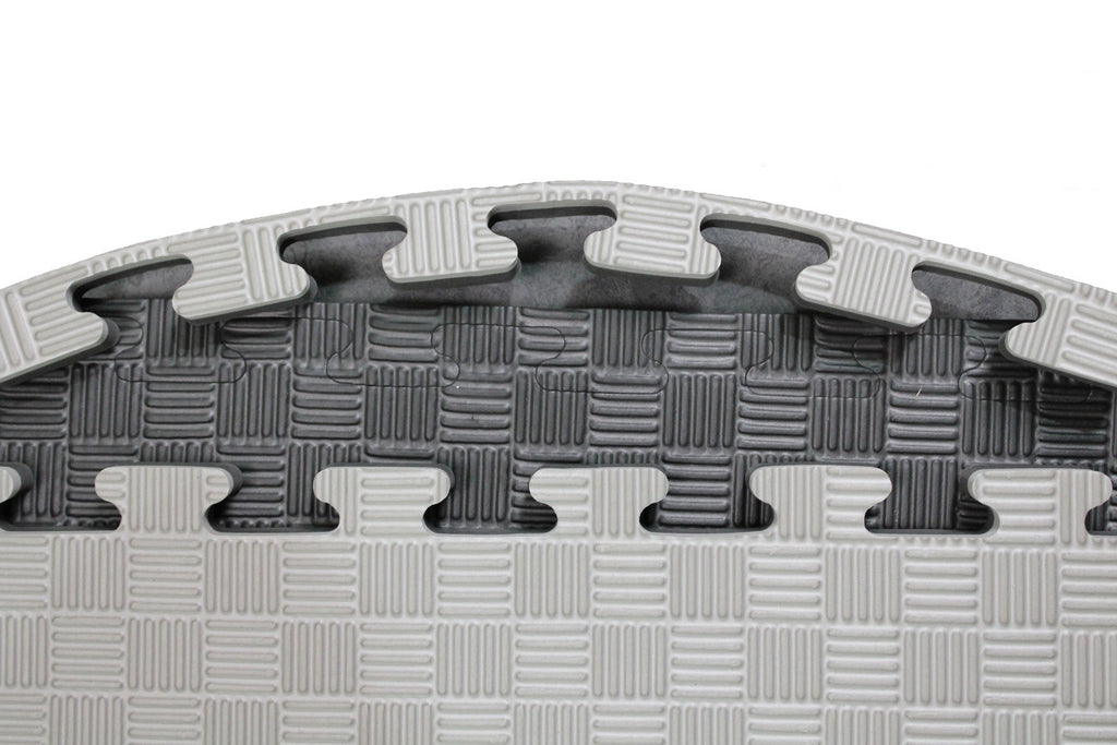 2cm Puzzelmat zwart grijs
