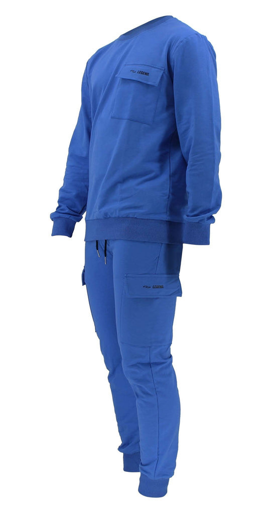 blauwe joggingpak heren