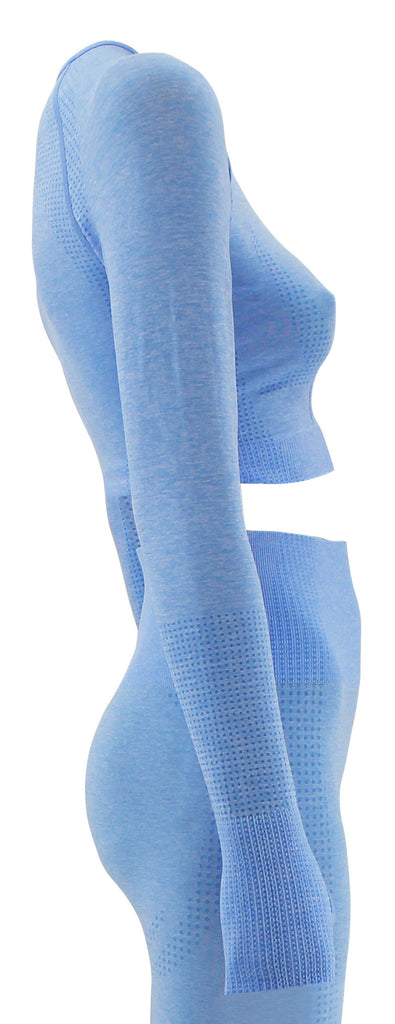blauwe sport legging