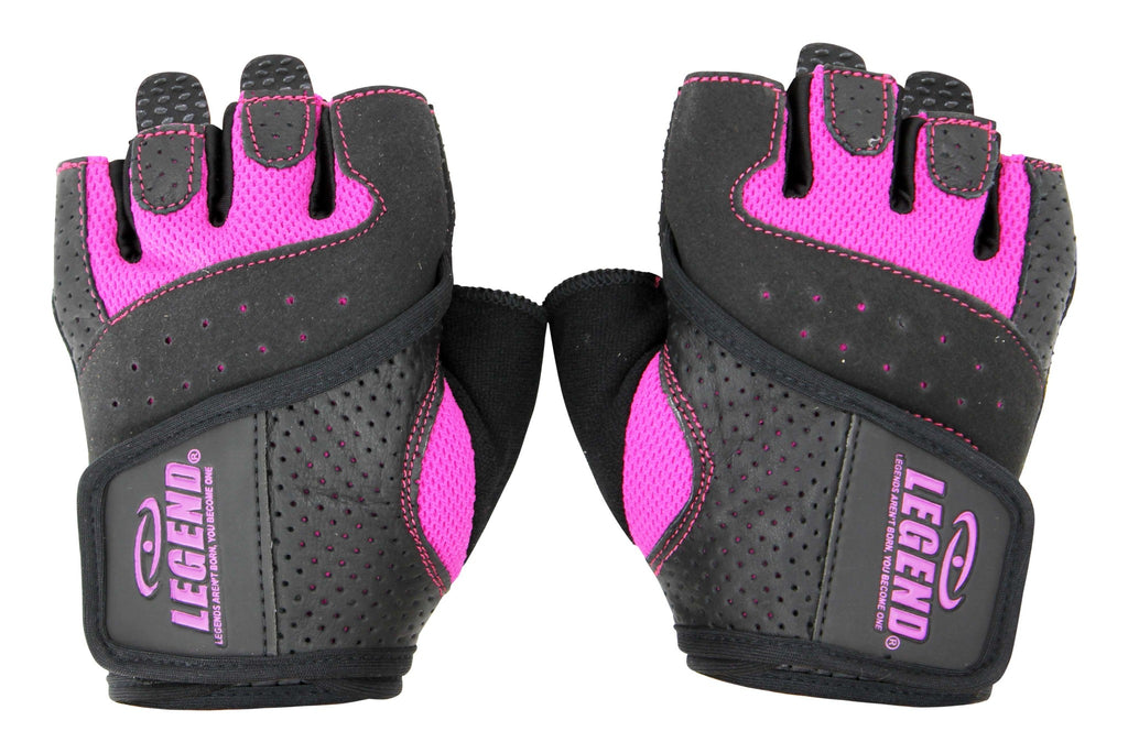 fitnesshandschoen roze grip