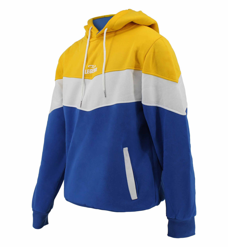 geel blauwe hoodie