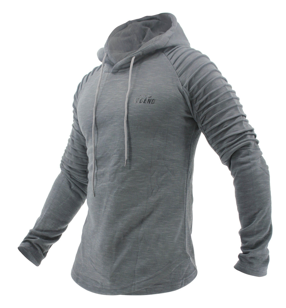 heren grijze hoodie
