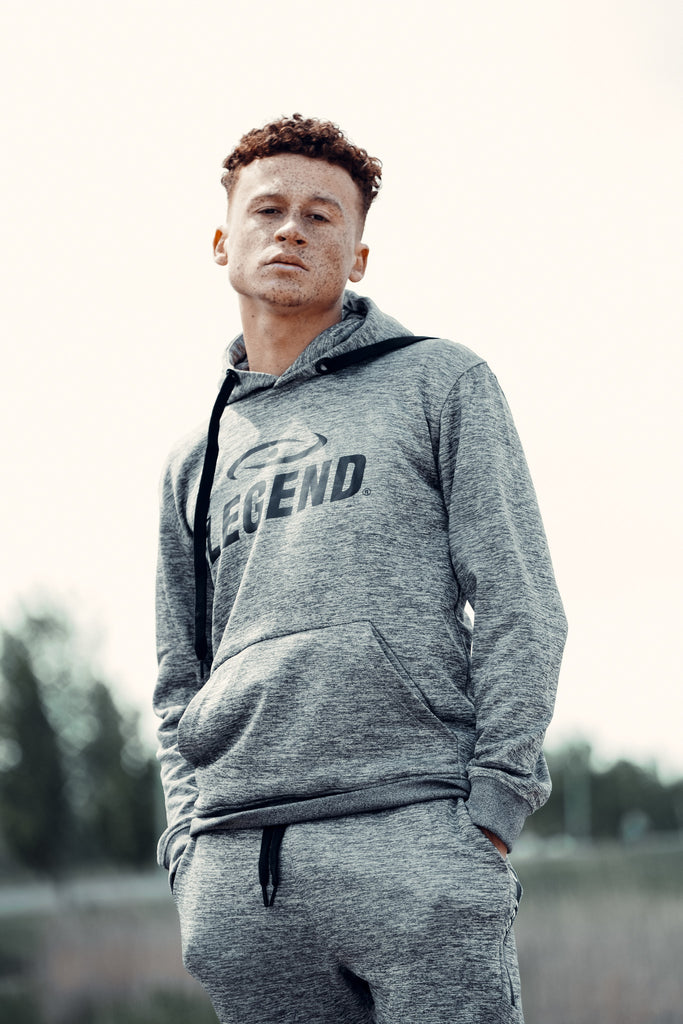 joggingpak met hoodie grijs