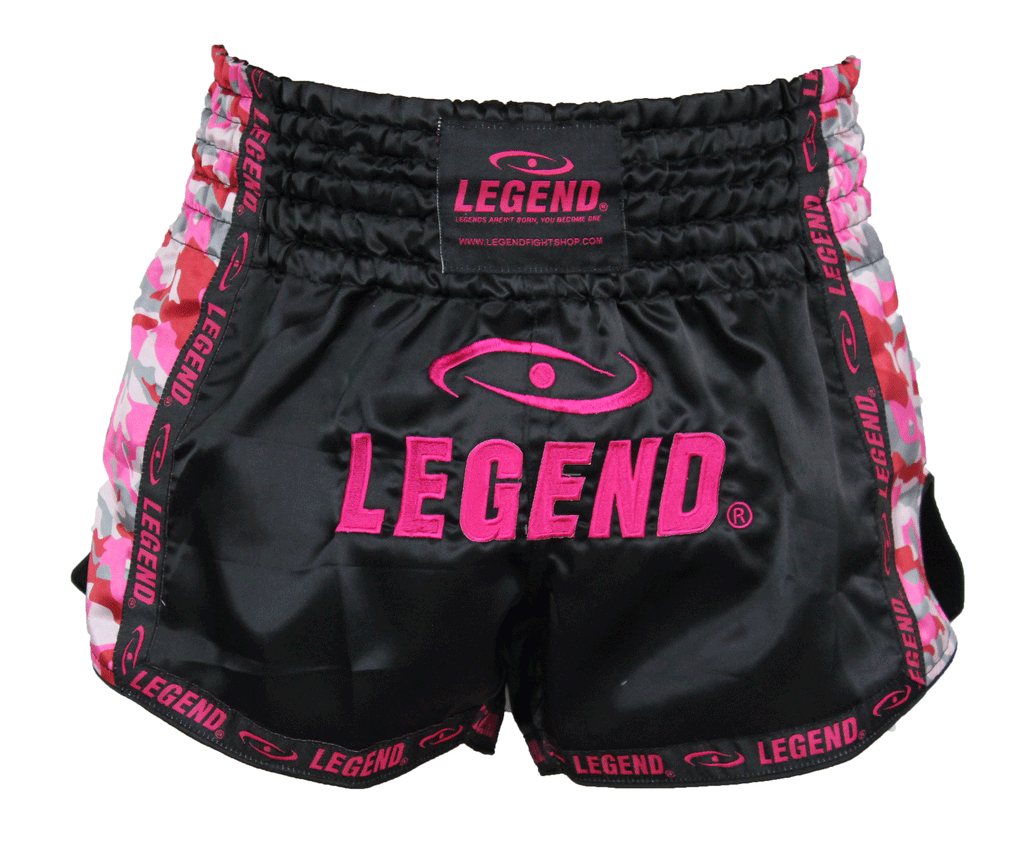 Kickboks-broekje-Camo-Roze