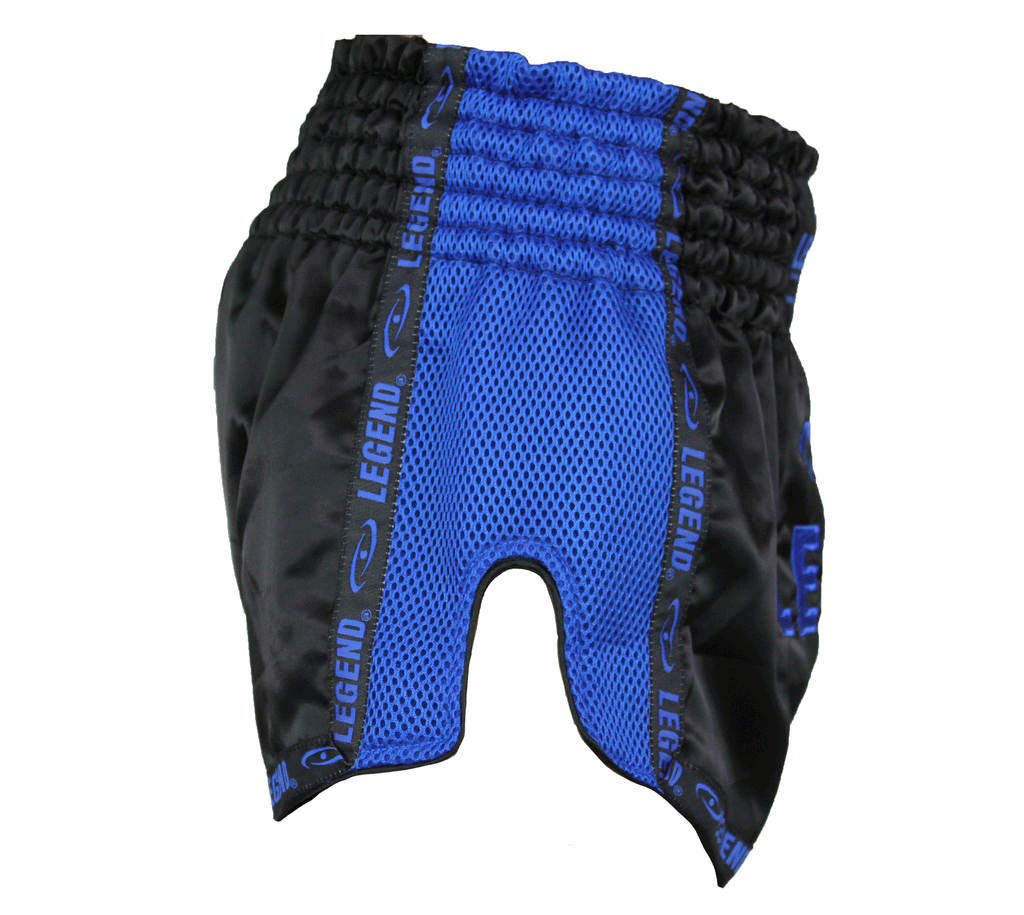 Kickboks-short blauw
