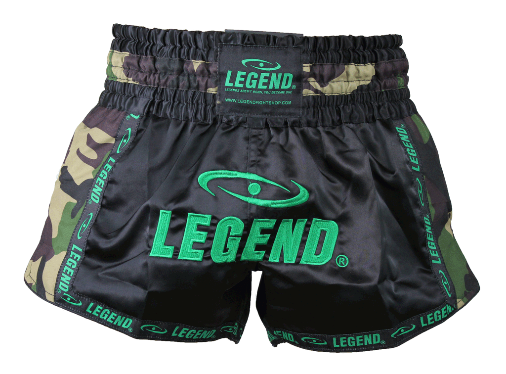 Kickboksbroek-Army-Green