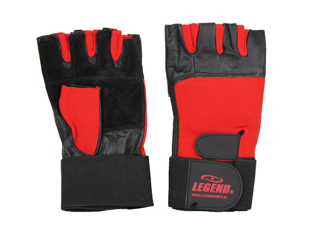 legend fitness handschoenen zwart:rood