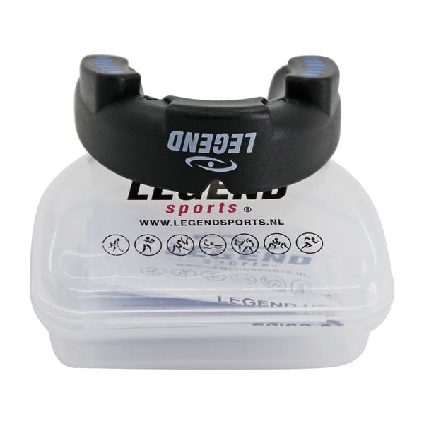 Anti-Shock Mouthguard Men/Women Black-Blue