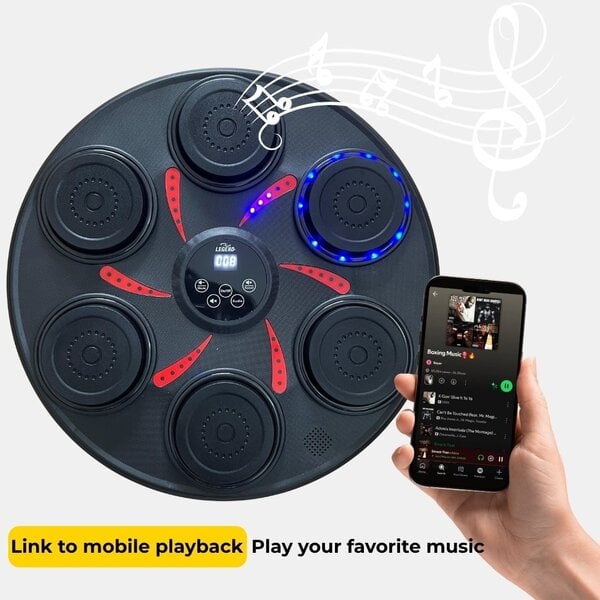 Punching Bag Wall Mount StrikeSync Music & Reaction