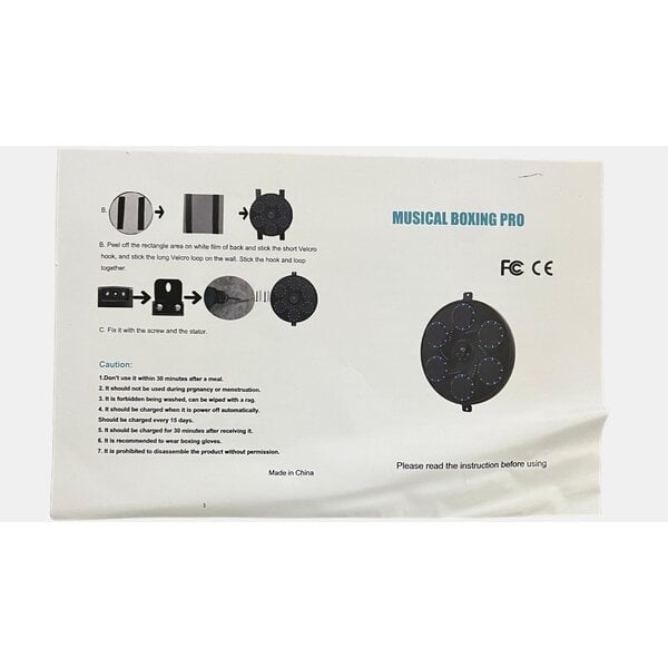 Punching Bag Wall Mount StrikeSync Music & Reaction