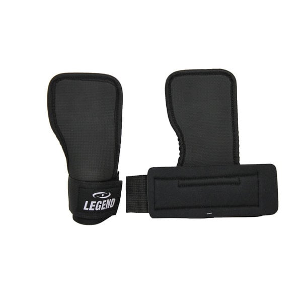 Fitness Handschoenen FlapGrip Heren/Dames Zwart Katoen