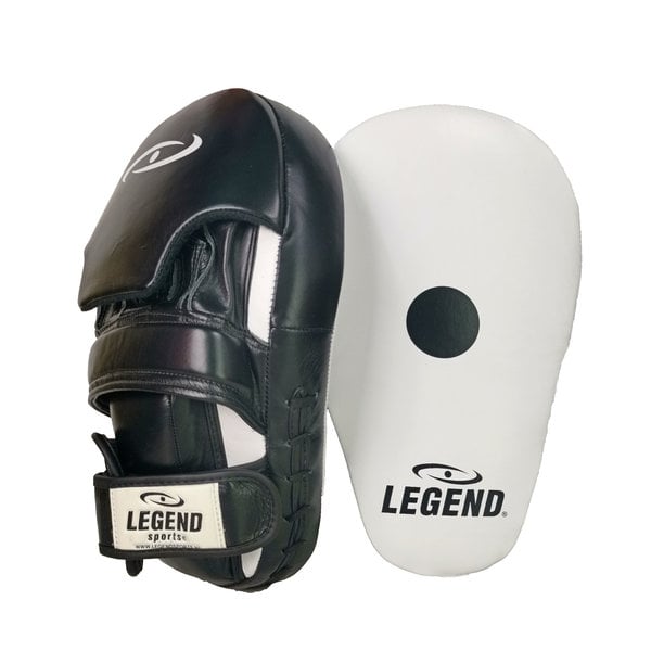 Hand Pads Super Pro Trappen en stoten Wit/Zwart Leer