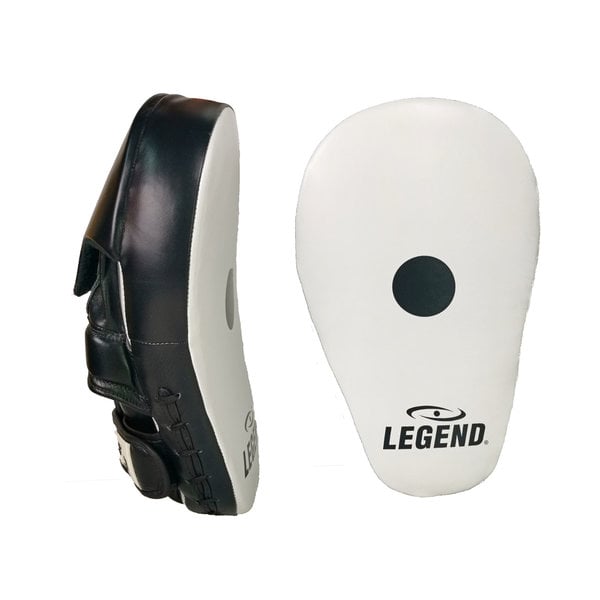 Hand Pads Super Pro Trappen en stoten Wit/Zwart Leer