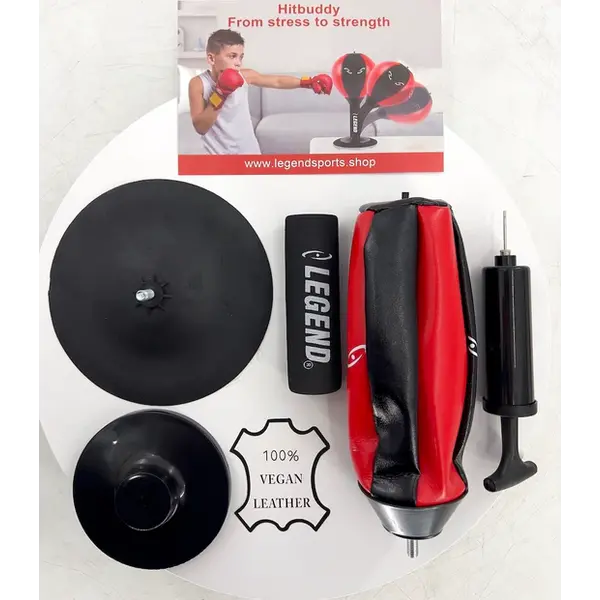 HITBUDDY – Portable Boxing Ball Vegan Leather Gold