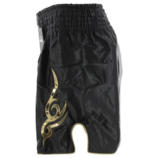 Kickboks- Boks Broekje Lang Model Kids/Volwassenen Goud Satijn