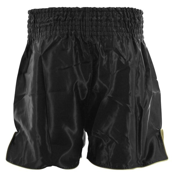 Kickboks- Boks Broekje Lang Model Kids/Volwassenen Goud Satijn