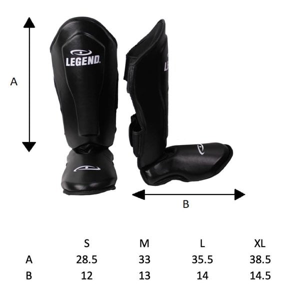 Kickboks Scheenbeschermers Heren/Dames Army Leer