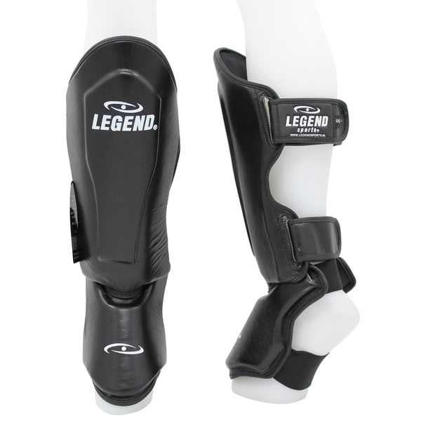 Kickboks Scheenbeschermers Heren/Dames Army Leer