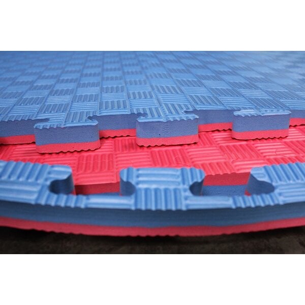 Legend Puzzelmat Sportvloer | 100 x 100 x 2 cm | Blauw / Rood