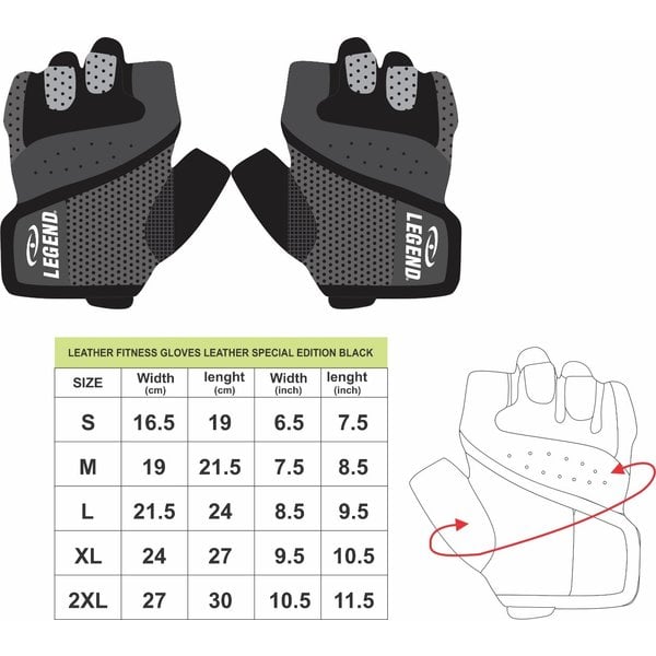 Leren Fitness Handschoenen Leder Special Edition Black