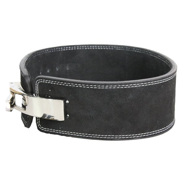 PowerLifting Belt Lever Heren/Dames Zwart Leer