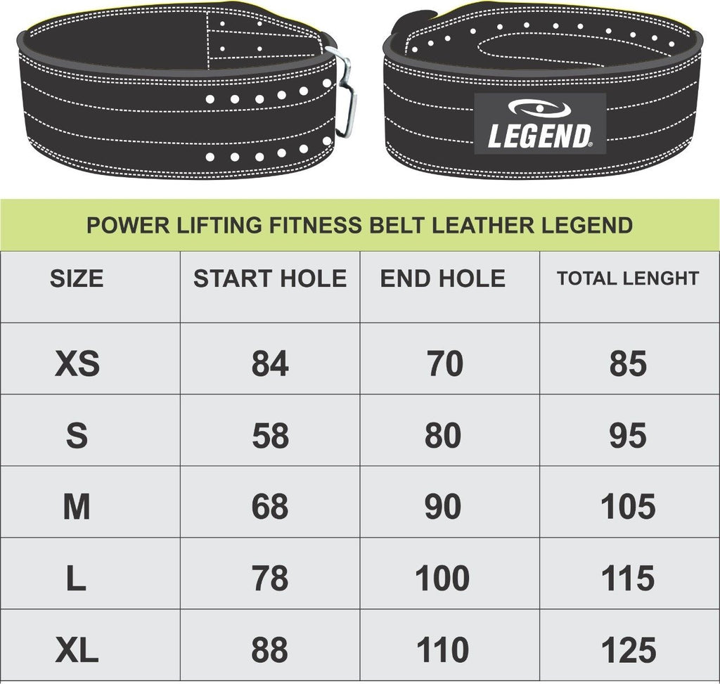 POWER LIFTING FITNESS BELT LEATHER LEGEND