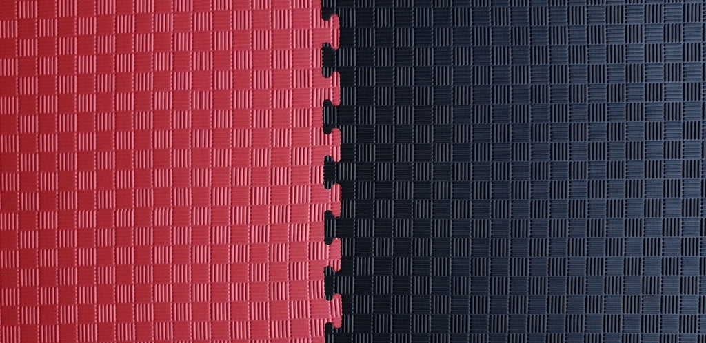 Puzzelmatten-zwart-rood
