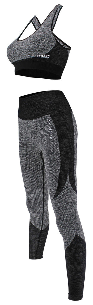sport kleren zwart en grijs