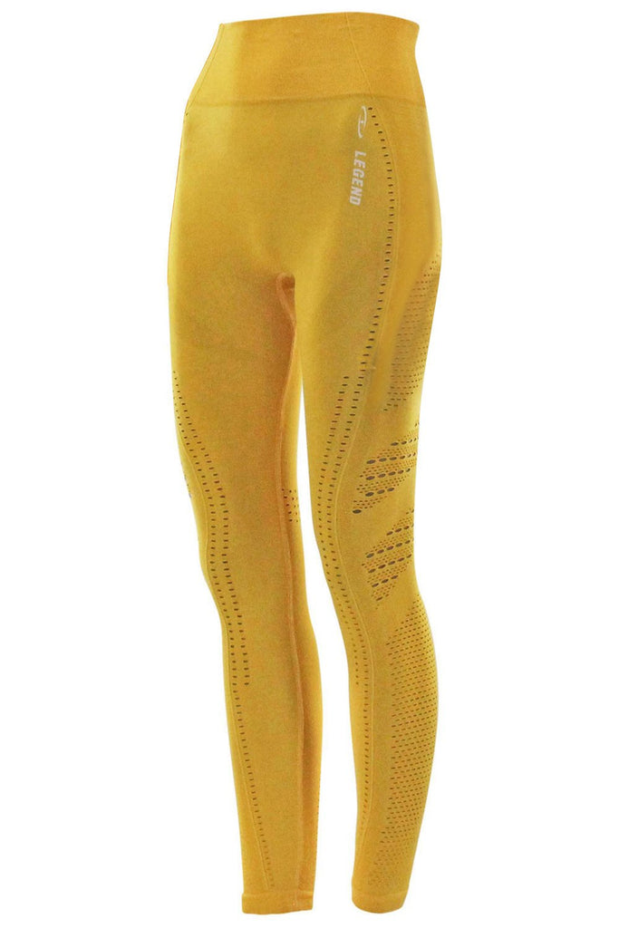 sport legging dames geel 1