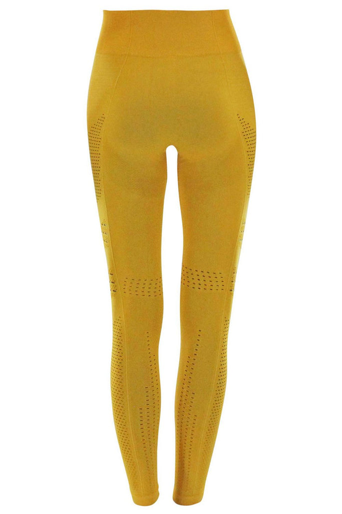 sport legging dames geel 3