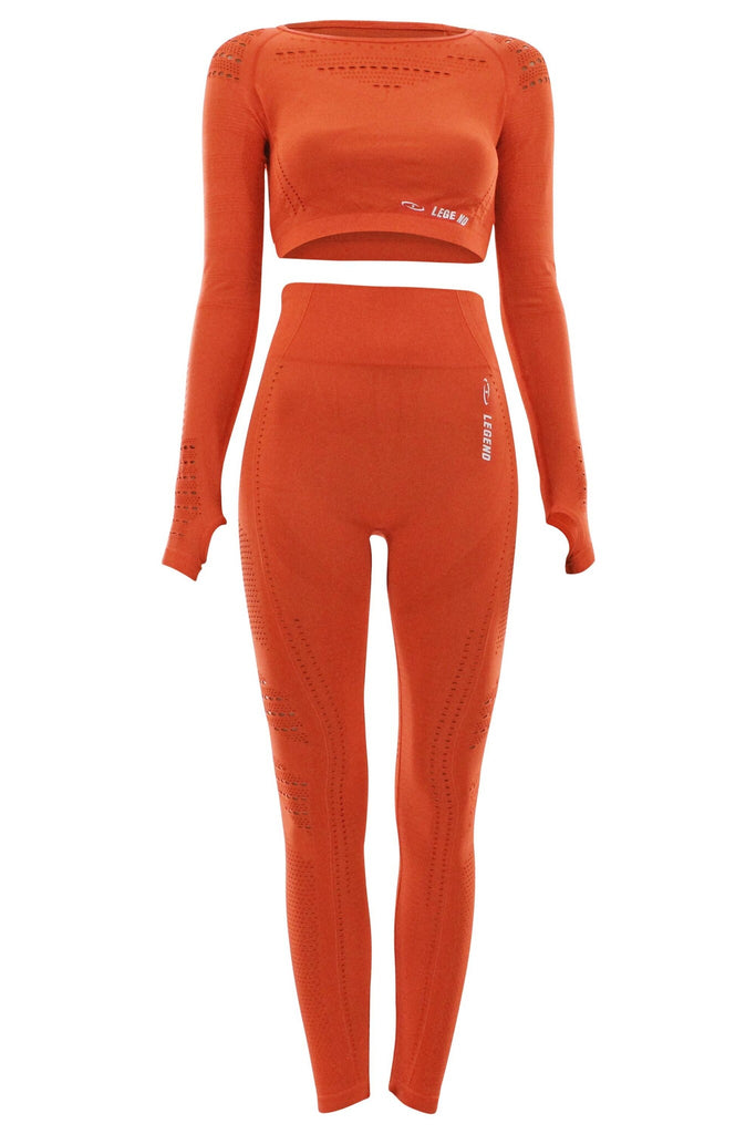 sportkleding dames set oranje
