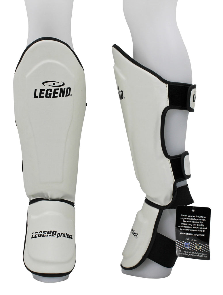 witte kickboks scheenbeschemers