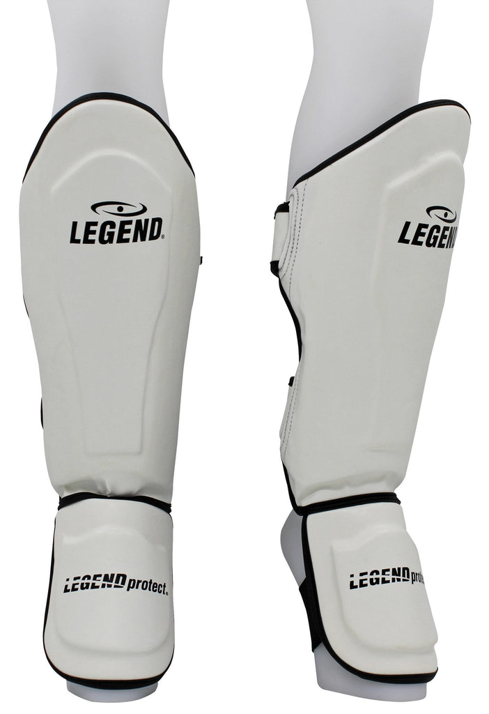 witte kickbox scheenbeschermers