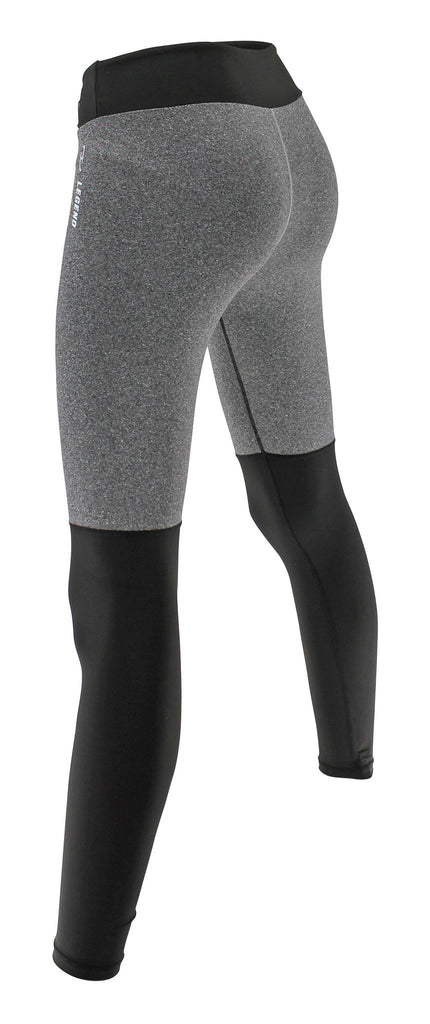 zwart met grijs legging
