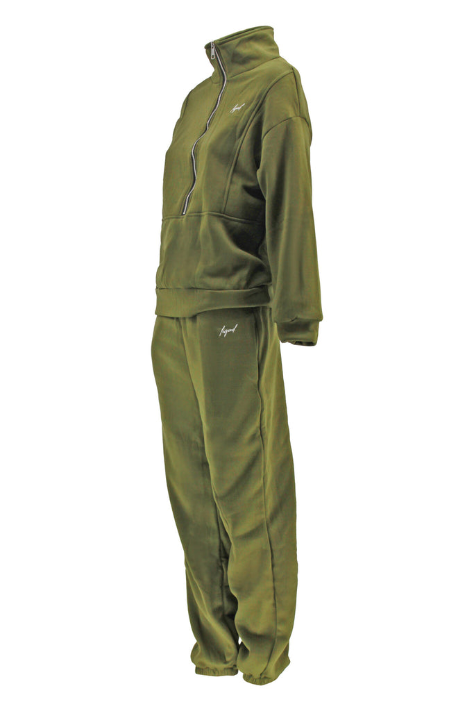 dames joggingpak groen