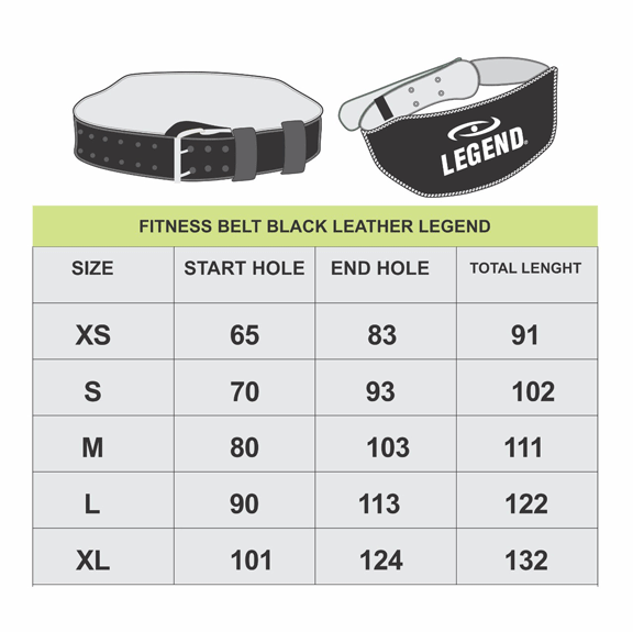 fitnessriem-lether