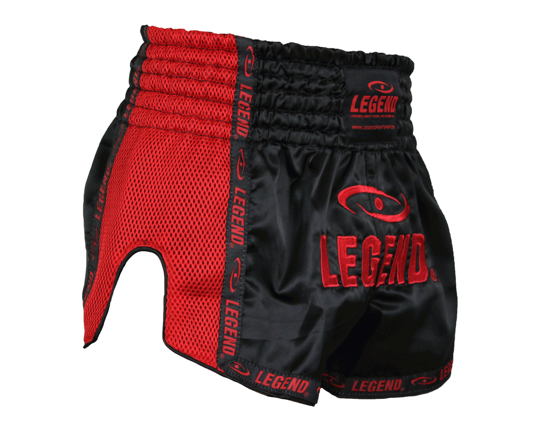 Kickboks-short rood