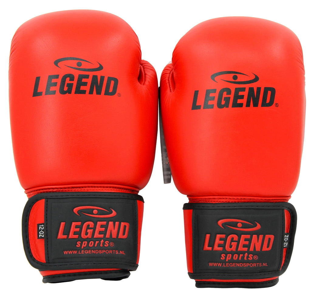 kickbokshandschoenen leer rood