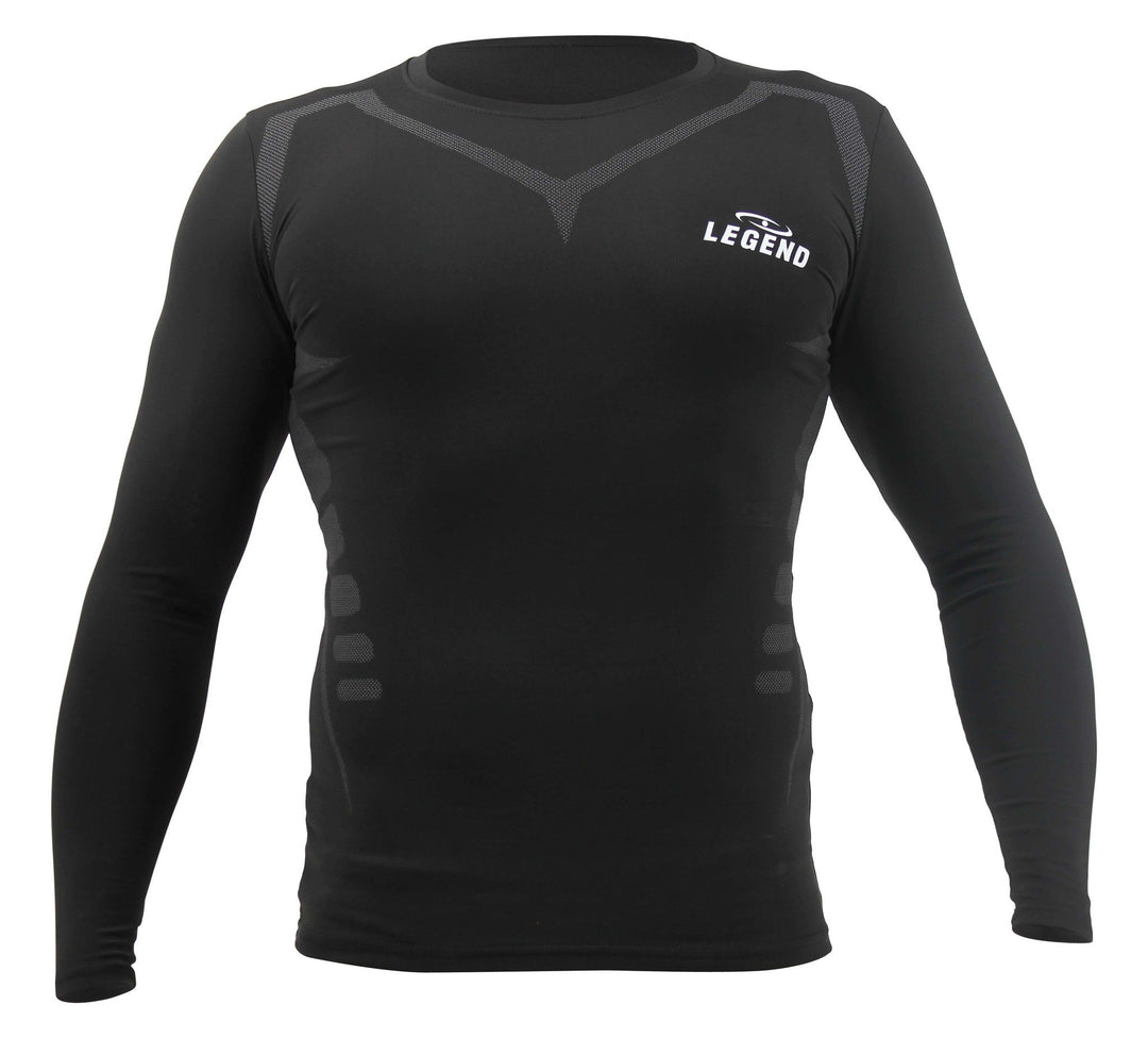 lange mouw fitnessshirt zwart
