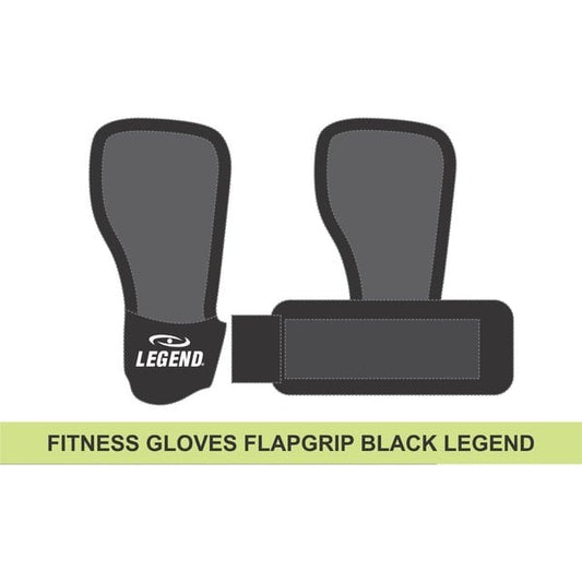 Fitness Handschoenen FlapGrip Heren/Dames Zwart Katoen