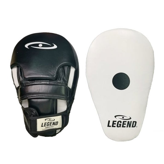 Hand Pads Super Pro Trappen en stoten Wit/Zwart Leer