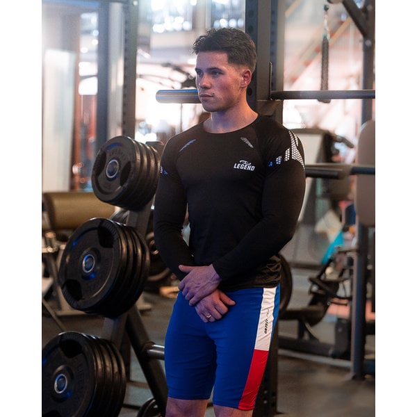 Multi Sport Shirt with Reflective Print Black