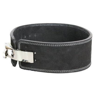 PowerLifting Belt Lever Heren/Dames Zwart Leer