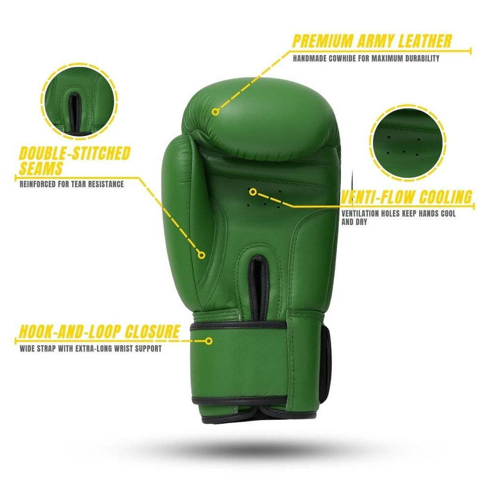 LegendPadding Boxing Gloves (Army Leather)