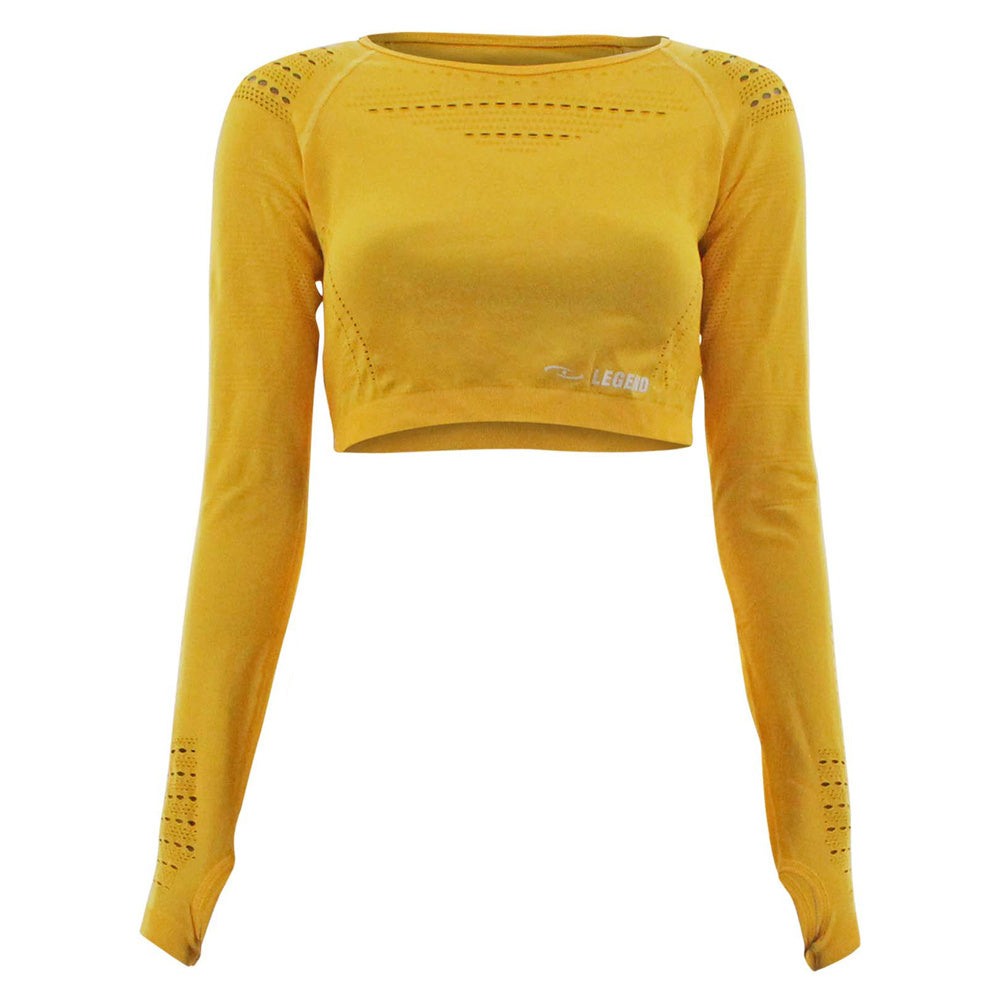 sport top dames geel