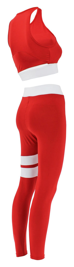 sportkleding rood en wit