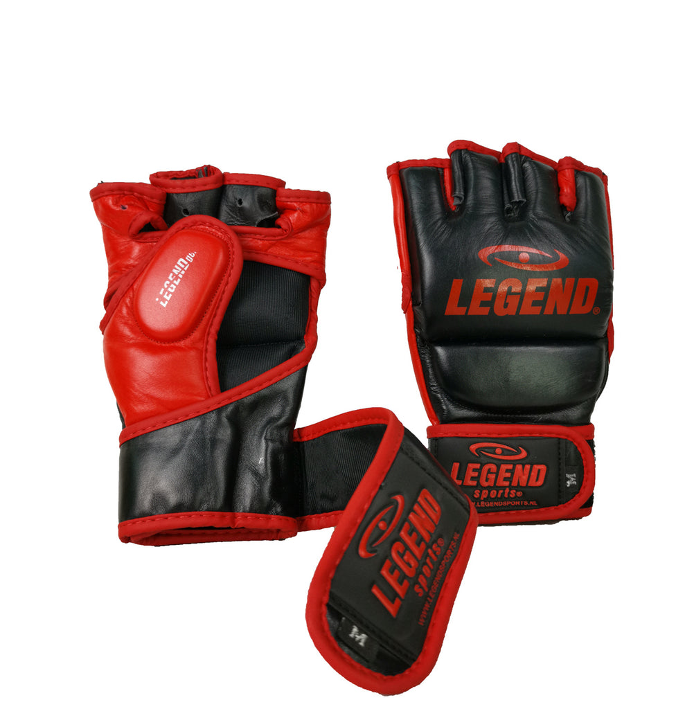 zwart:rood mma handchoenen
